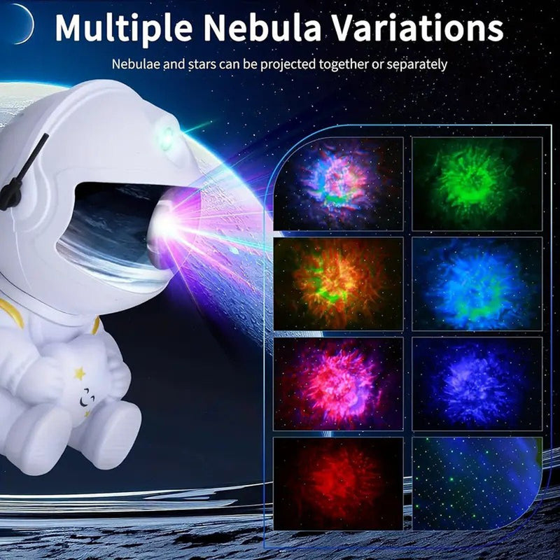 Space Projector Light – Adjustable Astronaut Galaxy Star Lamp