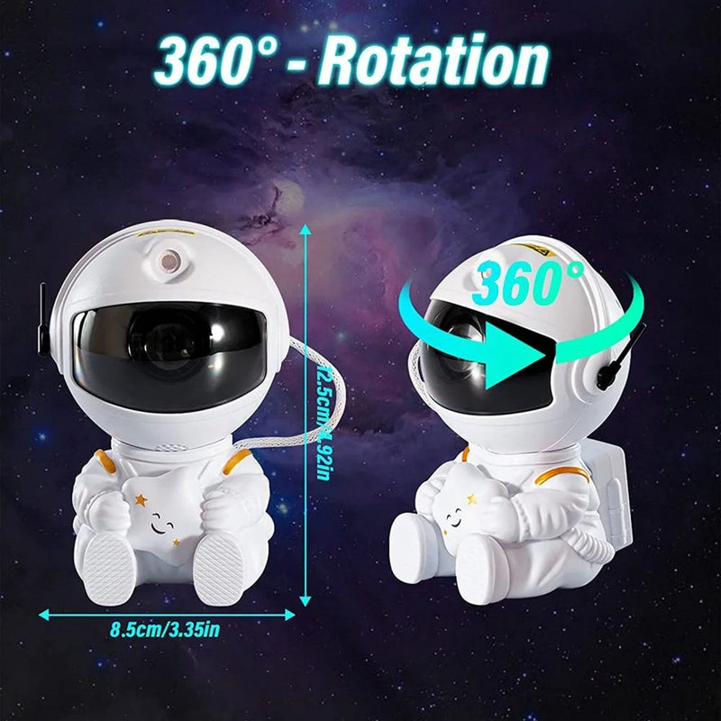 Space Projector Light – Adjustable Astronaut Galaxy Star Lamp