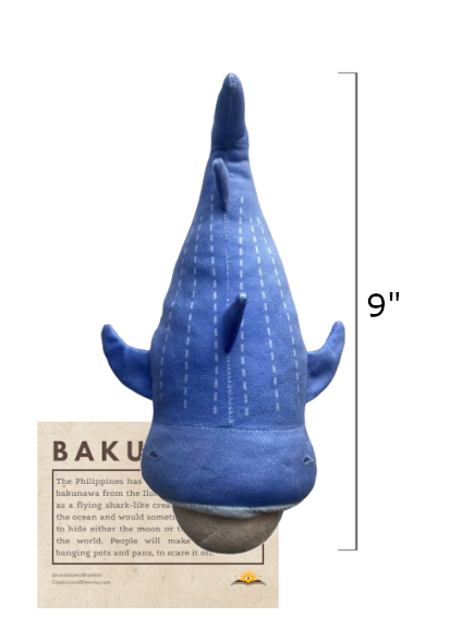 Bakunawa Plush – Ilonggo Mythology Celestial Shark Creature Collectible