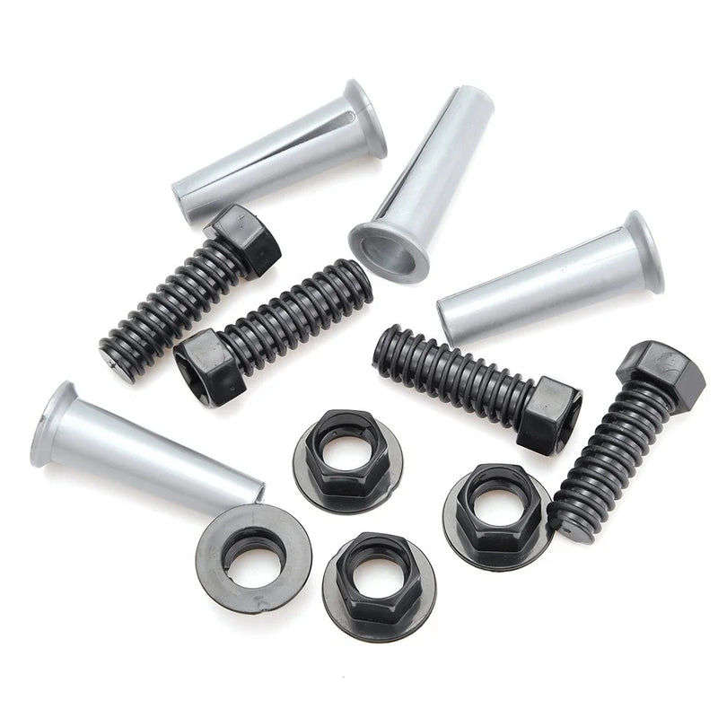 Toy bolts and screws included in a kids’ tool box playset, great for hands-on, imaginative play