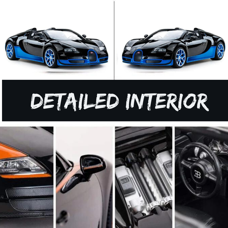 bugatti veyron rc car Detailed Interior