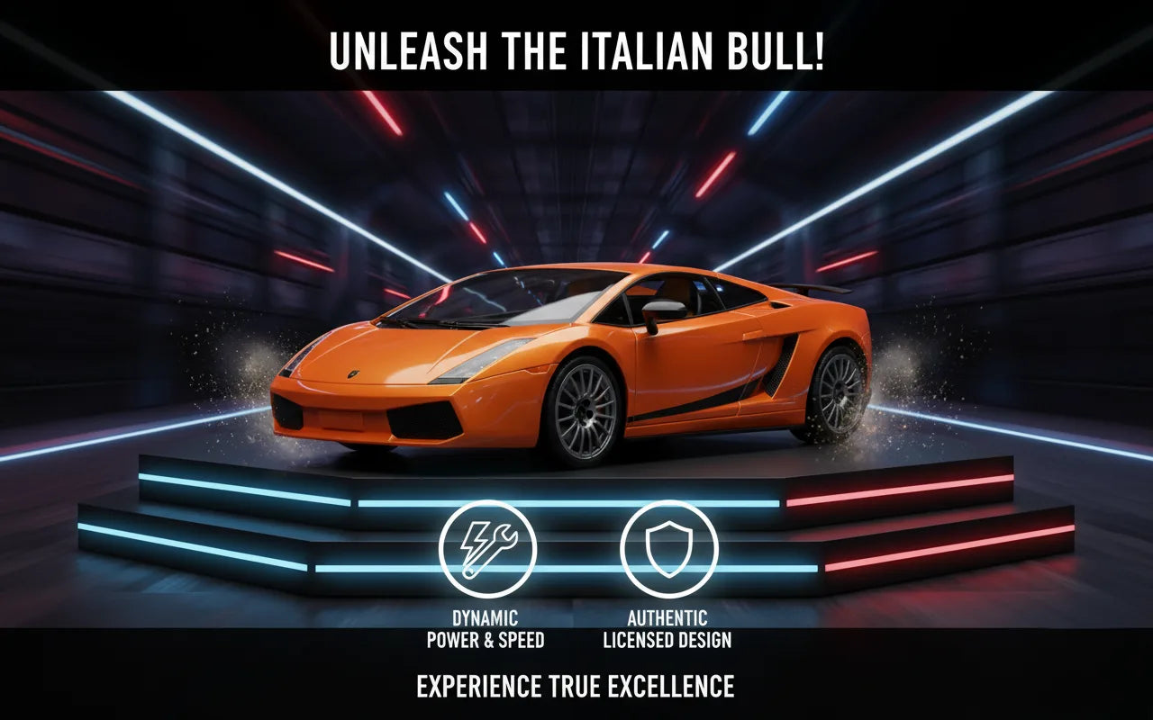 RC Lamborghini Superleggera 1:14 Scale – Orange Remote Control Car with Lights