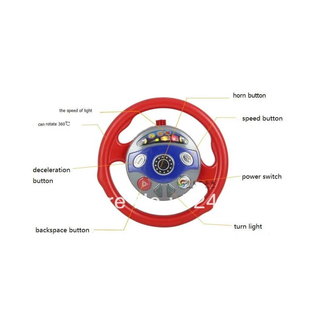 Casdon Electronic Backseat Driver toy displaying interactive lights and sounds features