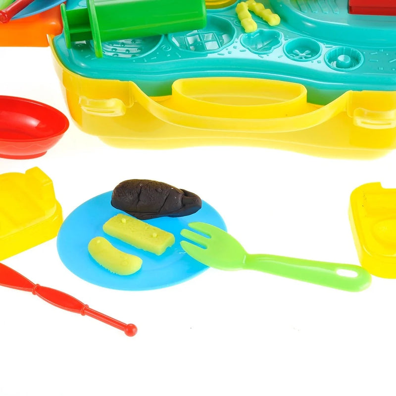 Food items from the Cinema Snack Bar Playset displayed on a plate, ready for fun role-playing activities