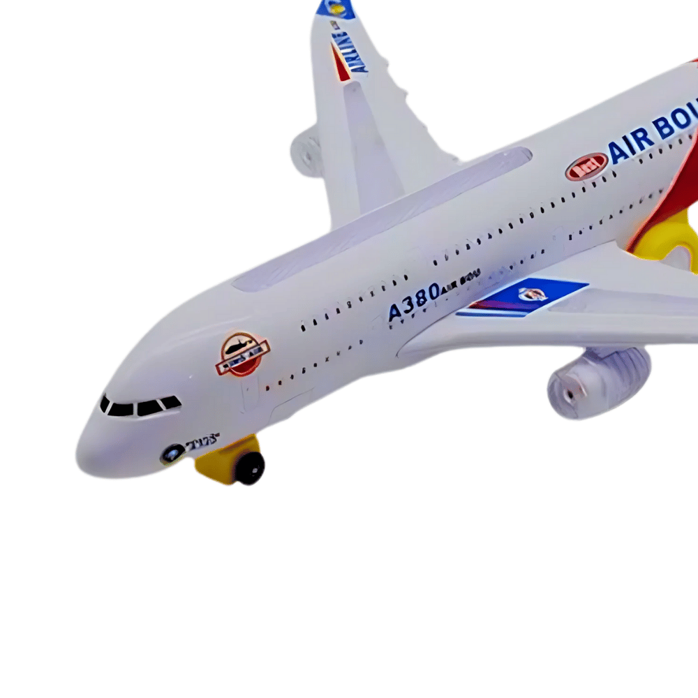 Close-up view of a red airplane toy showcasing detailed cockpit and airplane design, perfect for kids who love toddler airplane toys