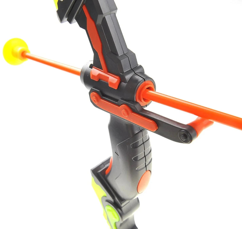 Vibrant toy bow and arrow set designed for children - ideal for introducing kids to archery.