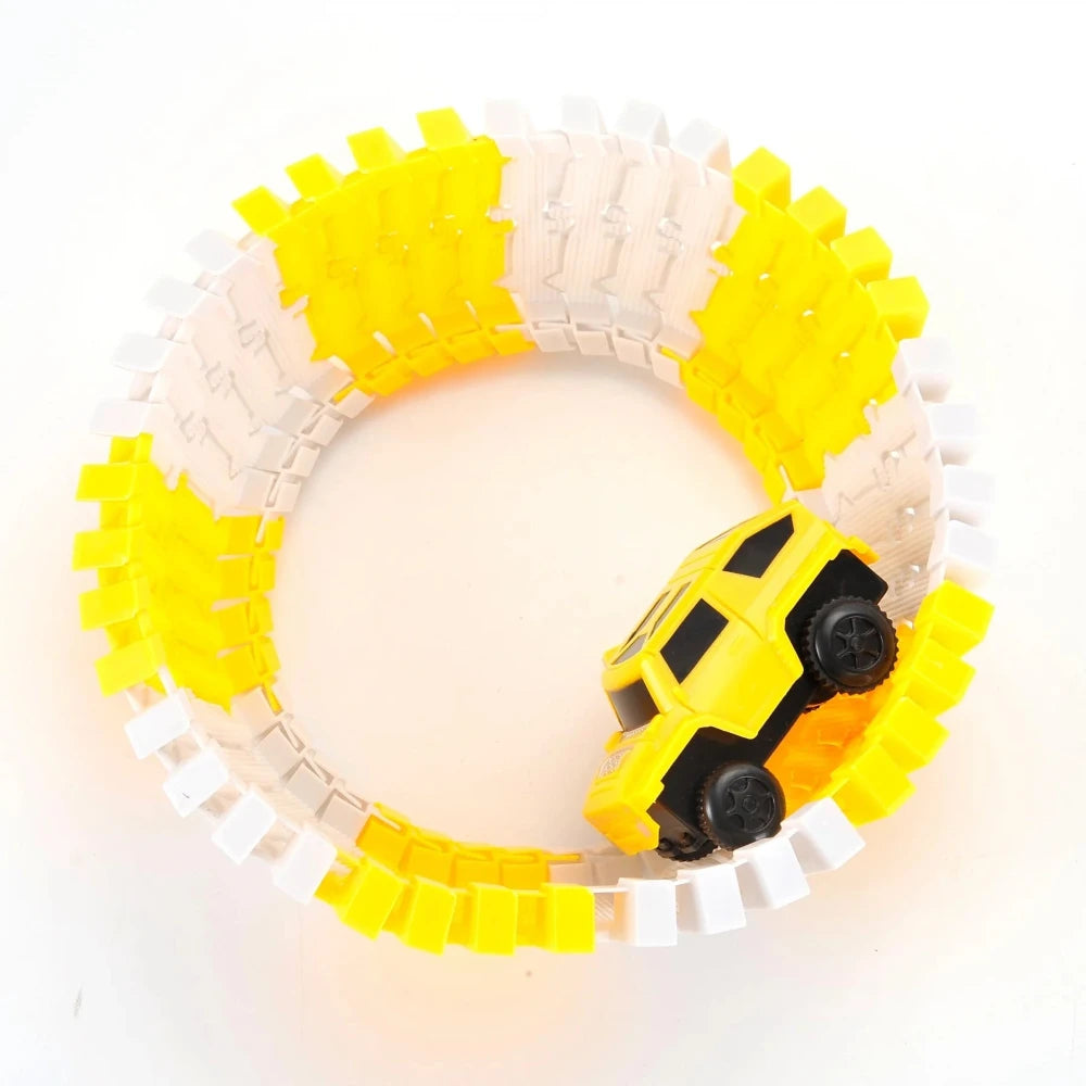 236-Piece Construction Race Track Set with 6 Cars