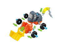 Construction Toy Truck Assembly with Removable Parts for Easy Build