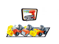 Set of Construction Toy Trucks - Bulldozer, Roller, and Excavator for Kids