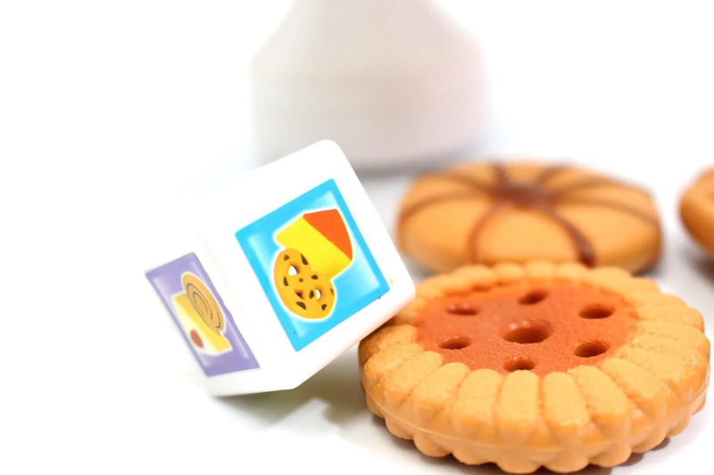 Detailed View of Cookie Pieces in Happy Family Balance Game - Fun Pretend Play Set for Kids
