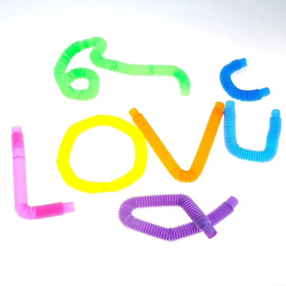 Stretch Tube Toy – 8-Pack Pop and Stretch Sensory Tubes for Kids, Fun and Interactive Fidget Toy Set