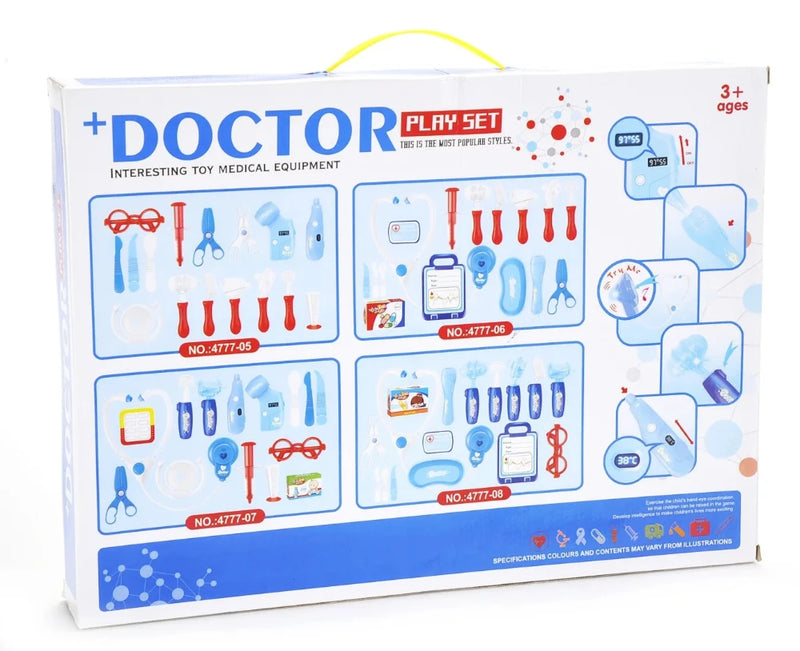 Doctor Play Set Box with Medical Equipment Toys for Kids Aged 3 and Up