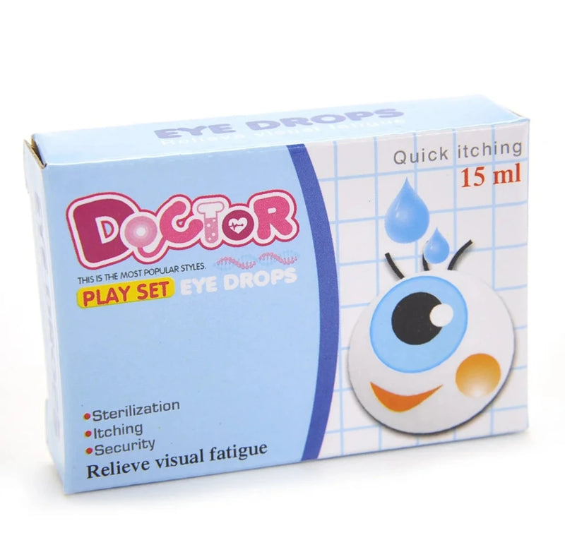 Play Set Eye Drops Toy in Doctor Medical Kit for Kids