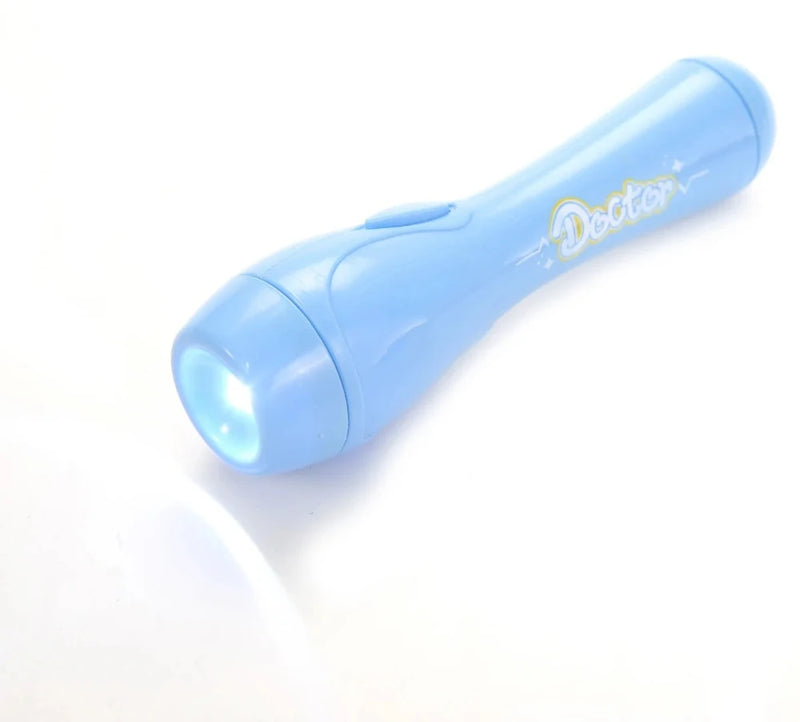 Blue Toy Flashlight from Kids Doctor Play Set with Light