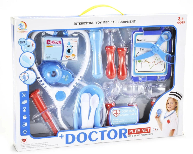 Doctor Play Set Packaging with Toy Medical Equipment for Kids