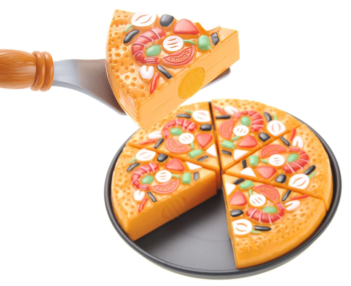 Pizza Playset with Watermelon, Ice Cream, and Utensils – Fun Pretend Food Set for Kids