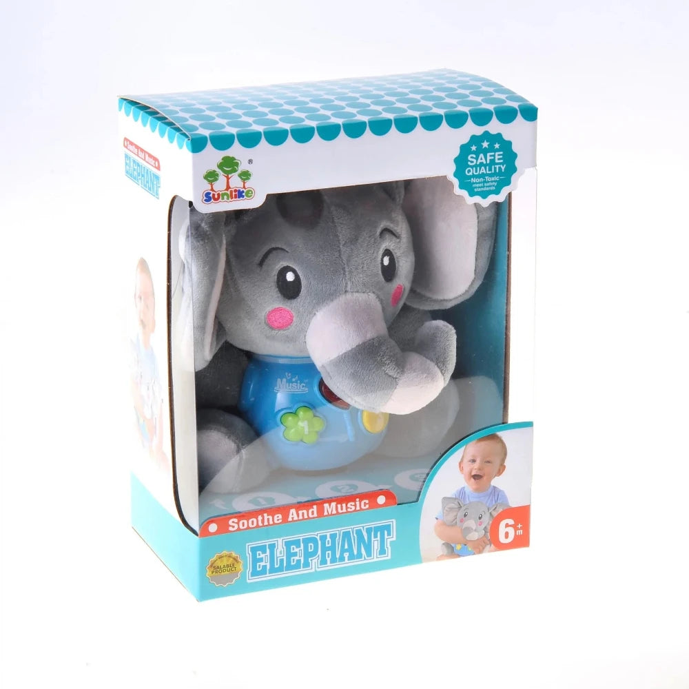 Elephant Plush Toy – Light Up Baby Toy for Infants, Soft and Interactive Playtime Companion