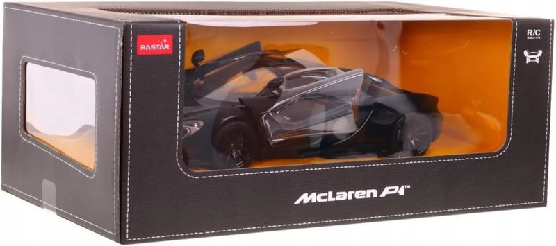 Model car in packaging with McLaren logo