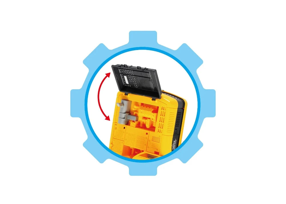 8-Inch Friction Powered Construction Excavator – Realistic Toy Vehicle for Kids