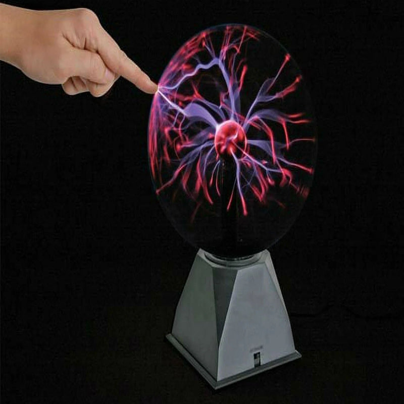 Extra large plasma globe reacting to touch and sound