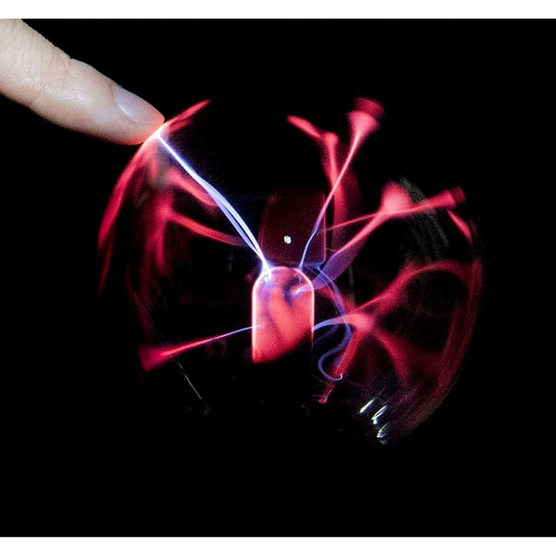 Sound responsive plasma ball for parties and science exploration