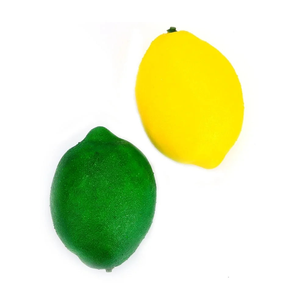 Set of artificial lemon and lime, perfect for decorative bowls and displays
