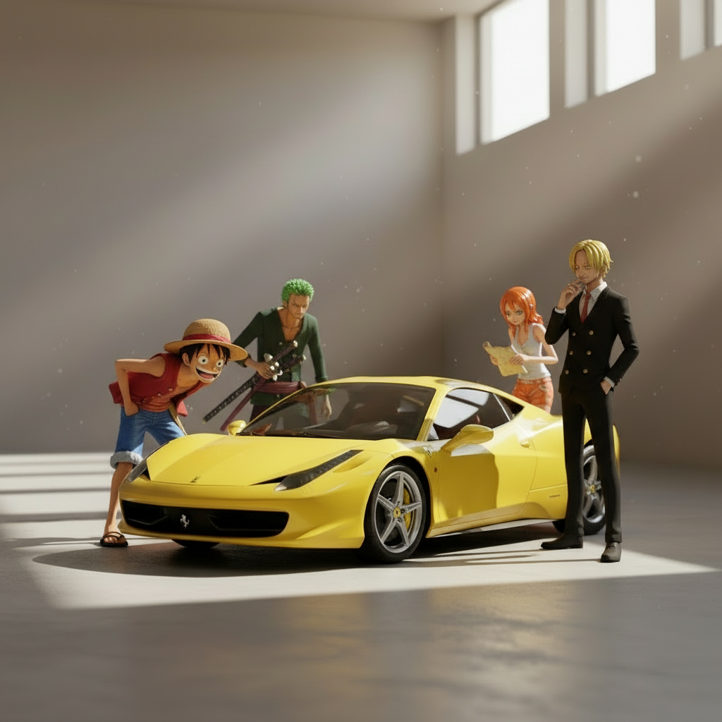 RC Ferrari 458 Italia 1:14 Scale – Yellow Remote Control Car with Lights & Suspension