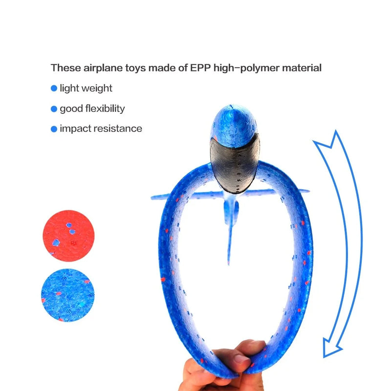 Flexible and lightweight EPP material airplane toy with impact resistance for safe outdoor play