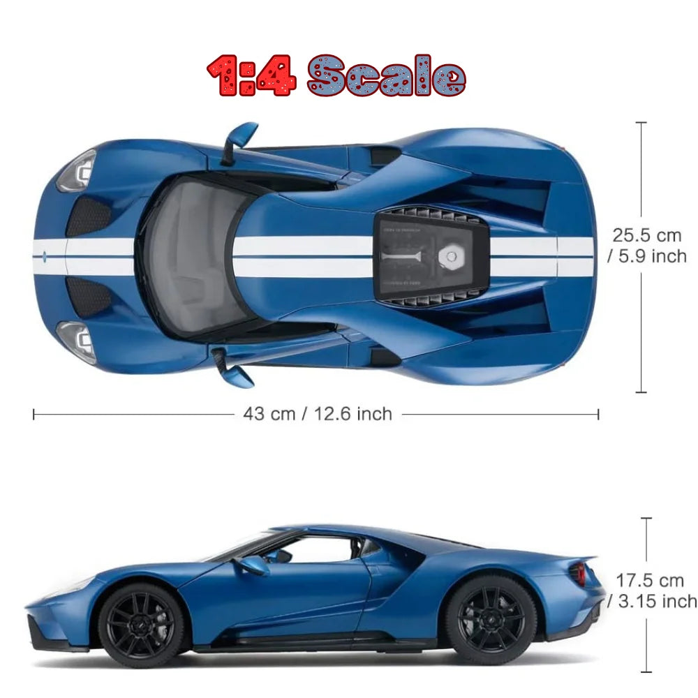 Ford GT RC Car Dimensions - 1:4 Scale Model with 43 cm Length