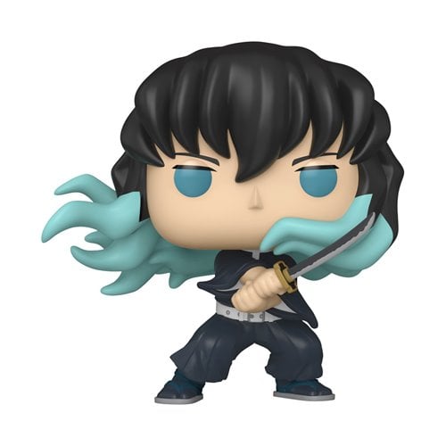 Funko Pop! vinyl figure with black hair and blue accents on a white background
