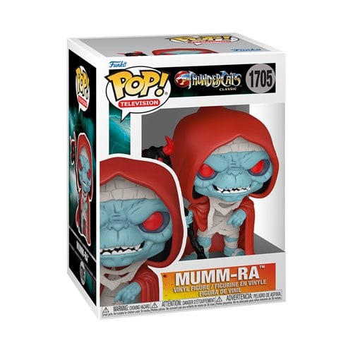 Funko Pop! Mumm-Ra vinyl figure packaging with visible branding on a white background