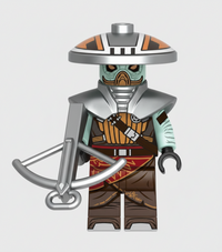 Alien Bounty Hunter Custom Minifig | Sci-Fi Collectible Toy with Base Plate