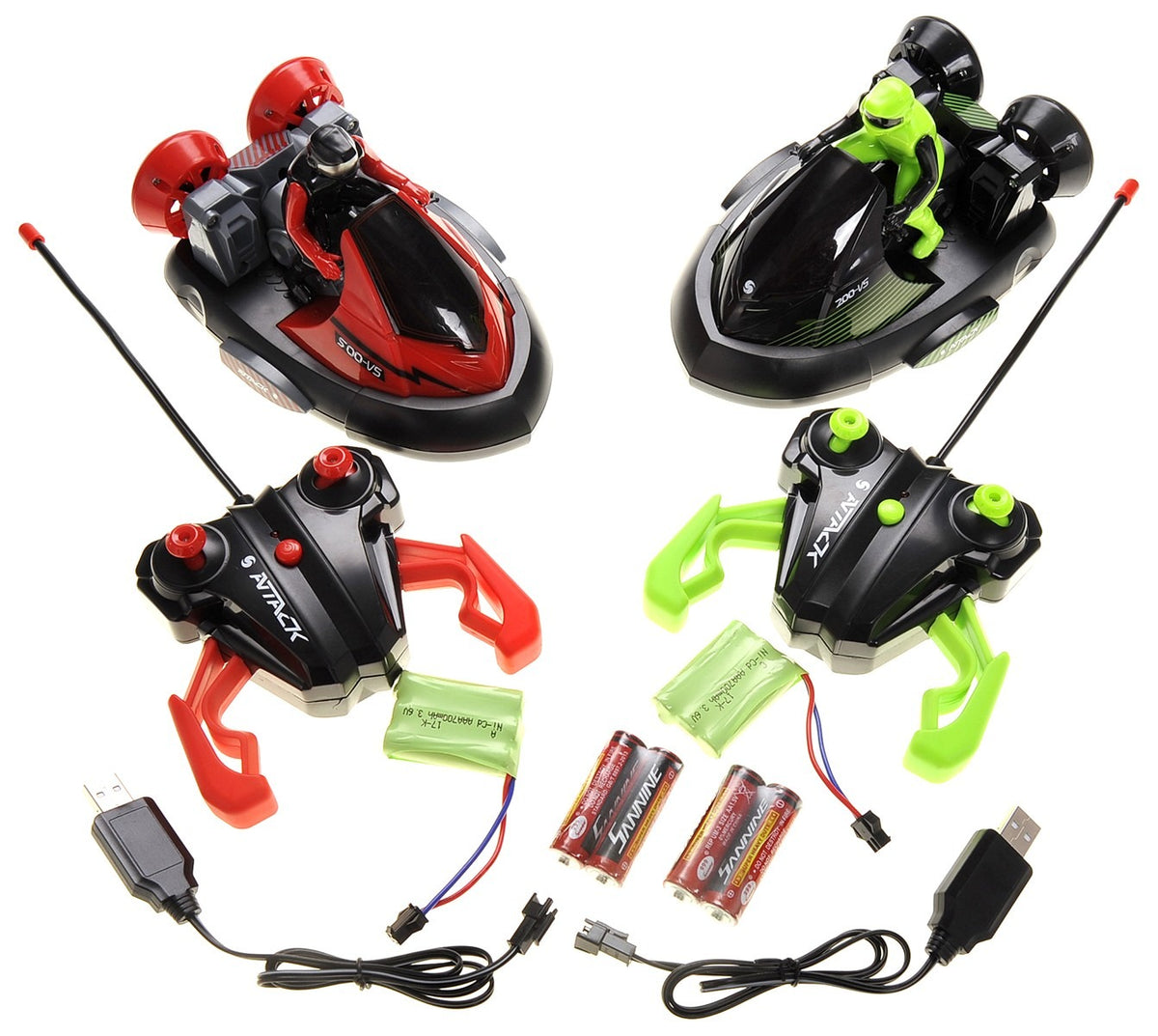 Set of 2 RC Battle Bumper Cars with Drivers – Remote Control Stunt Cars with Crash Eject Feature & Sound Effects