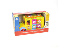 Intellectual school bus toy box packaging for ages 12 months and up
