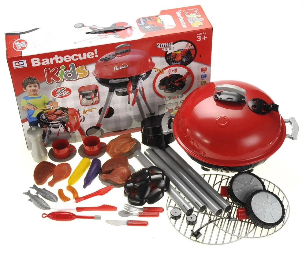 BBQ Grill Playset for Kids – Pretend Play Outdoor Kitchen