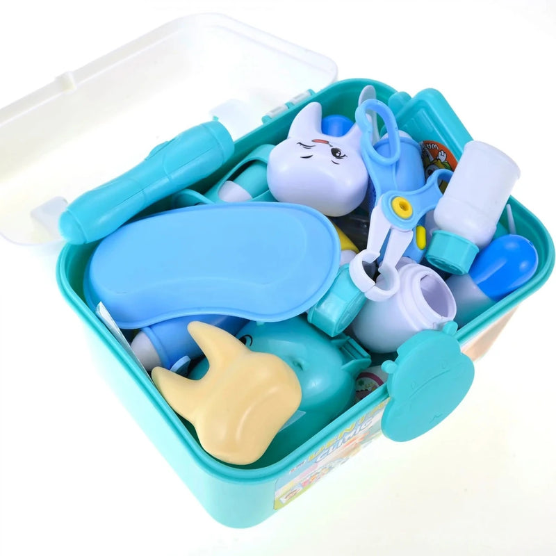 Inside View of Kids Dental Clinic Set - Dentist Play Kit with Tools