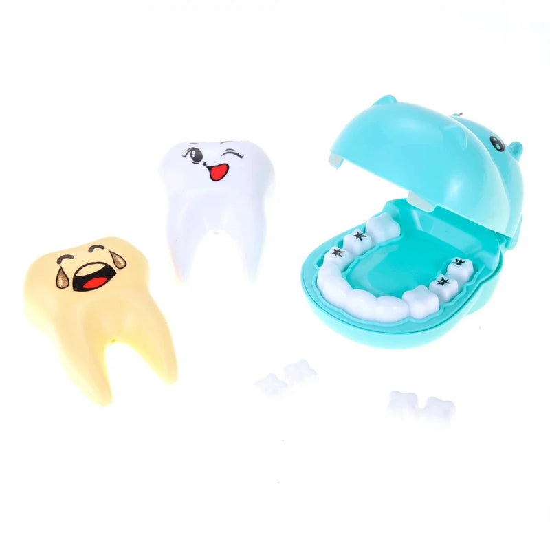 Toy Teeth Models in Kids Dentist Set - Hippo and Teeth Models