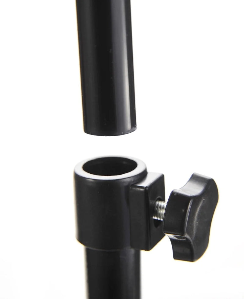 Adjustable pole mechanism for kids punching bag with stand.