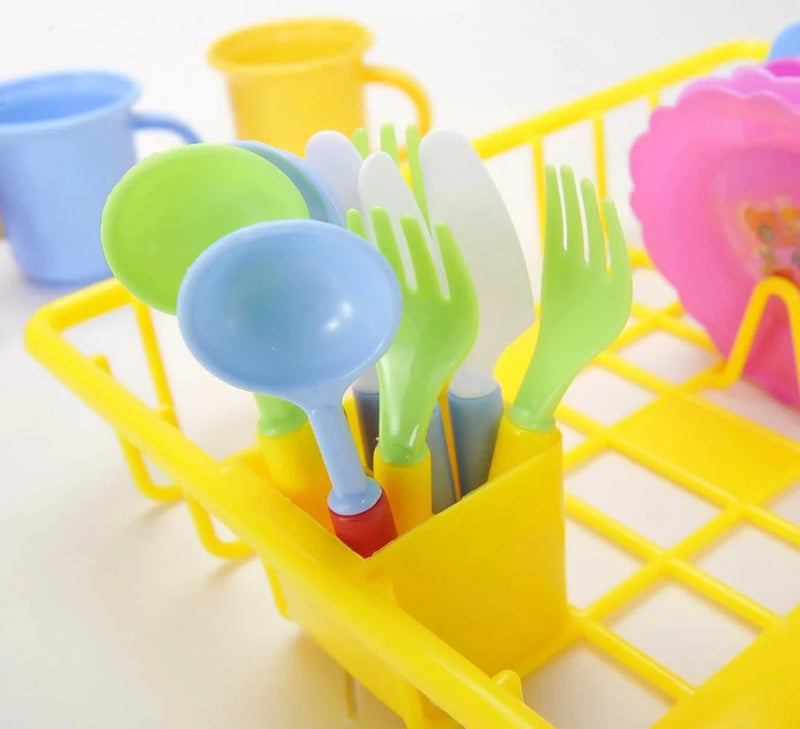 Colorful spoon, fork, and knife set for kids’ tea party and table play
