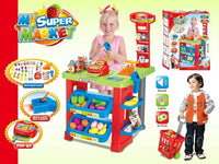 Kids Supermarket Playset Box - My Super Market with Accessories for Interactive Play