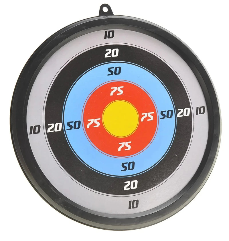 Toy bow and arrow set for kids with colorful target board - ideal archery play for children