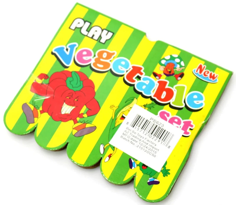 Mesh-packed fruit and vegetable play set for toddlers, filled with colorful toy vegetables
