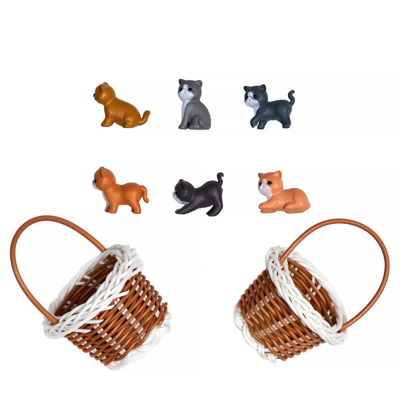 Pack of 6 Adorable Kittens Bath Bombs Kittens in Basket