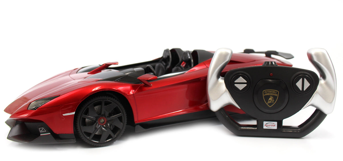 RC Lamborghini Aventador - 1:12 Scale Licensed Sport Racing Car, Red