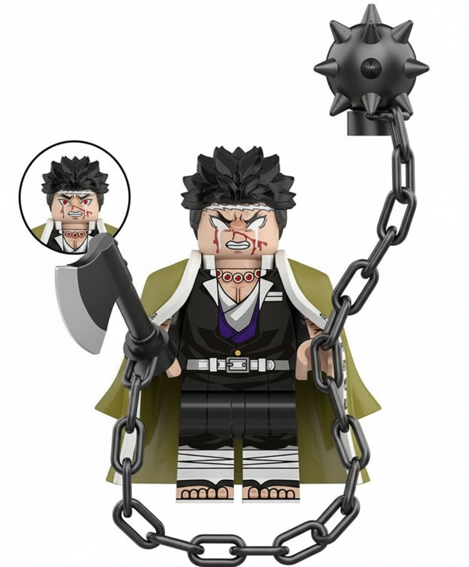 Demon Slayer Stone Pillar Monk Mini Action Figure | Custom Anime Collectible Toy