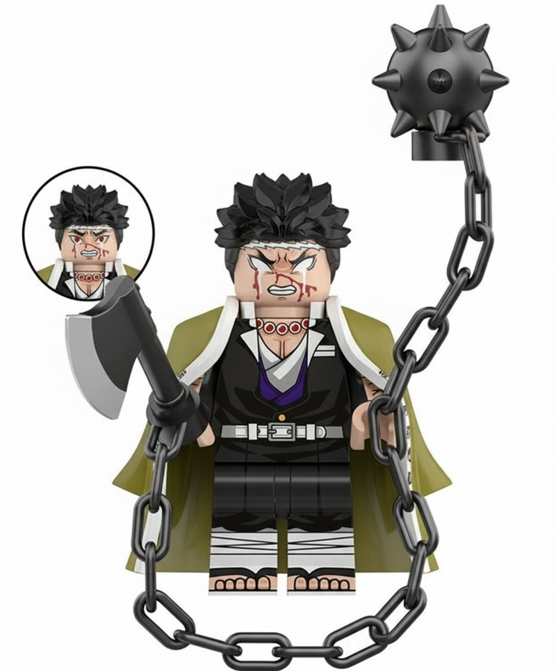 Demon Slayer Stone Pillar Monk Mini Action Figure | Custom Anime Collectible Toy