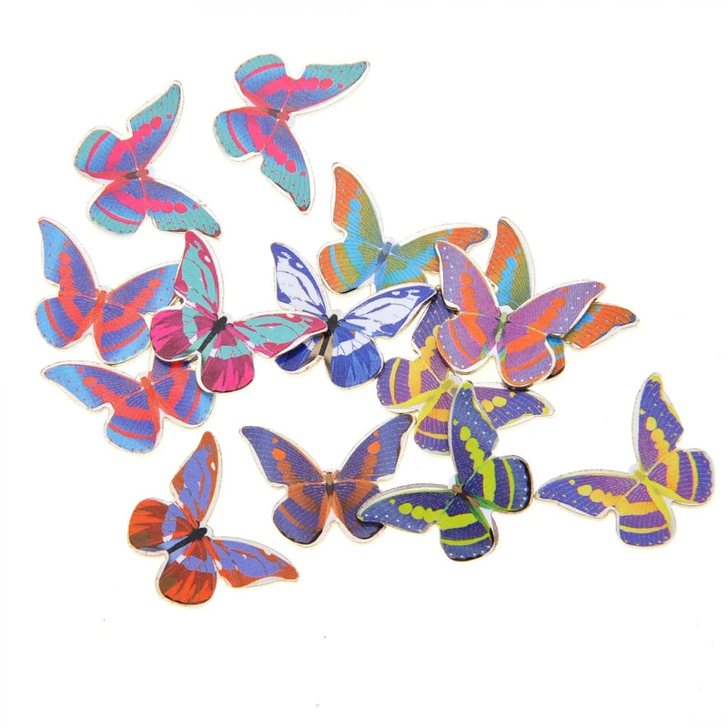 A variety of colorful butterfly pieces for creating Magnetic Sculptures