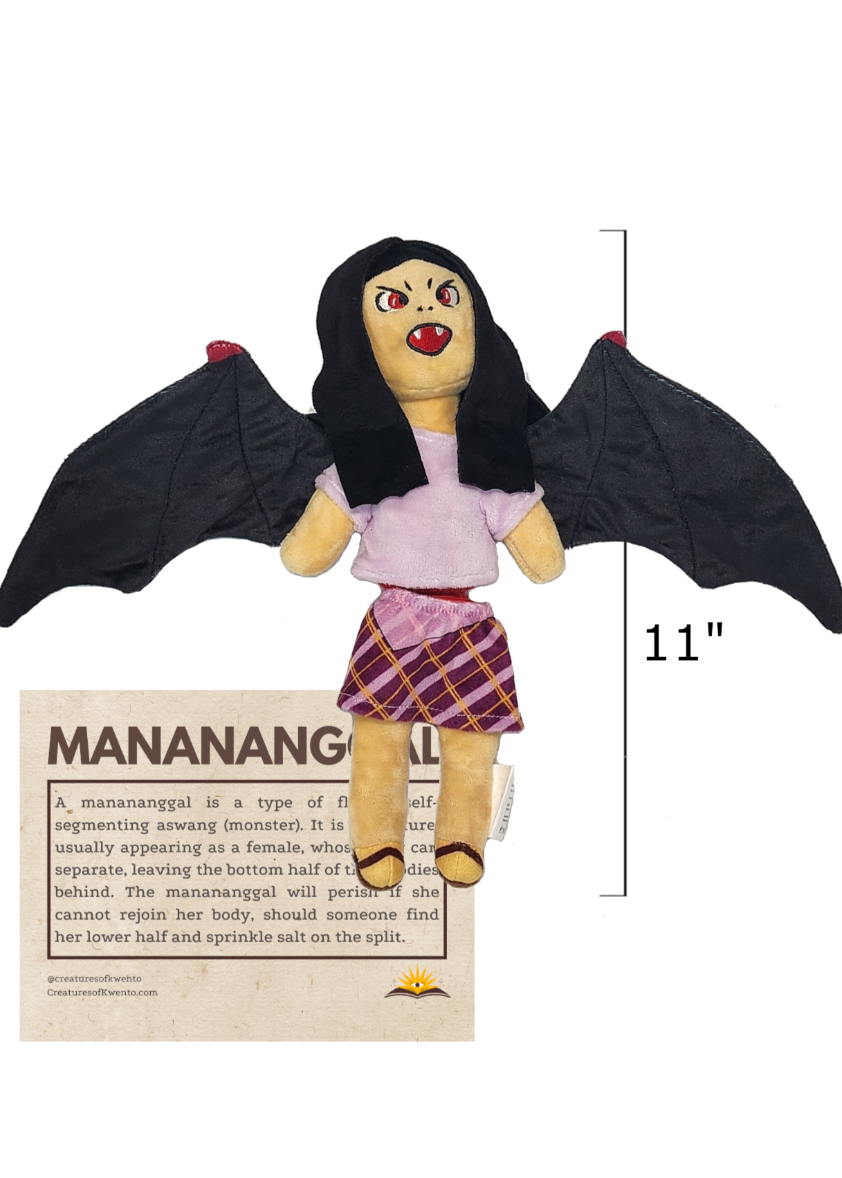 Manananggal Plush – Philippine Aswang Mythical Creature Collectible