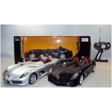 Model cars with a remote control on a white background