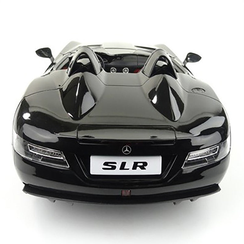 Black SLR McLaren car model on a white background